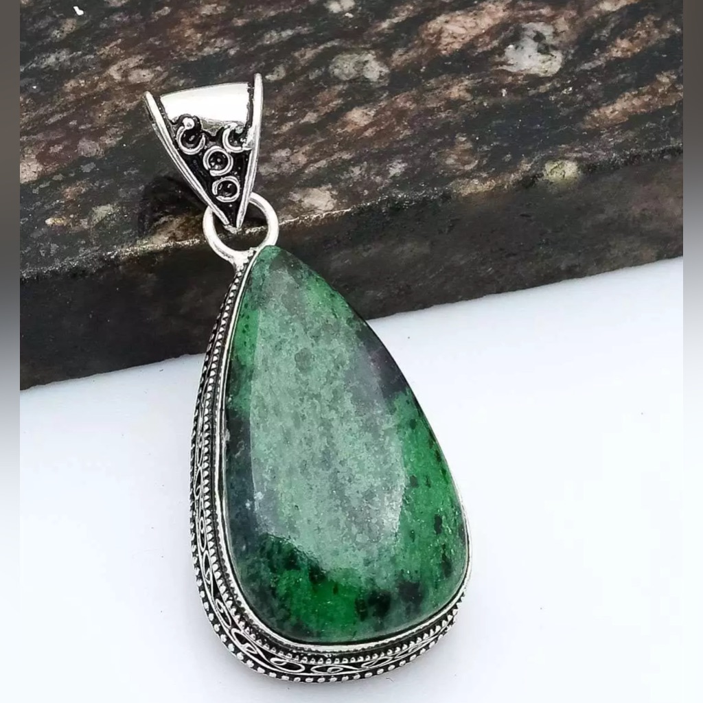 Ruby Zoisite Pendant